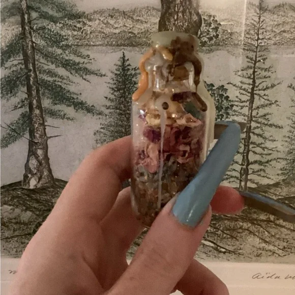 Luck 🍀 intention jar for success, abundance and good fortune with roses 🌹 salt - Picture 6 of 16